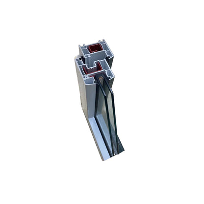 HUSHENG Plastic steel 60 series casement window  Ultra quiet custom fire window