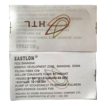 ZHENMING Clothing label washing  Customized high-end big brand collar wash label woven label