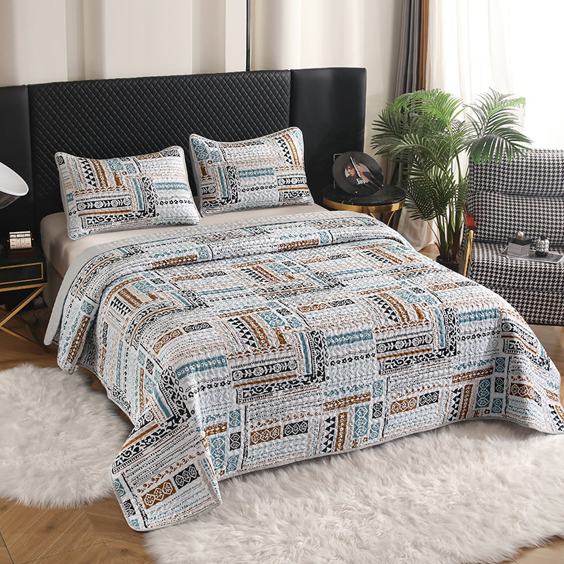GANGZHENG 3Pcs Printed Bed Cover Set (Simple version)  Home bedroom enlarging and thickening skin friendly