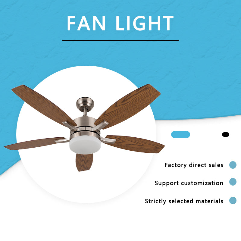 FENGZHIYUAN Ceiling fan light JY52-2013  Silent wood leaf ceiling fan light Suction ceiling fan light