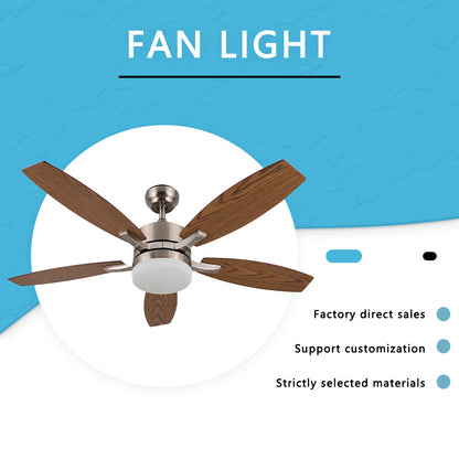 FENGZHIYUAN Ceiling fan light JY52-2013  Silent wood leaf ceiling fan light Suction ceiling fan light