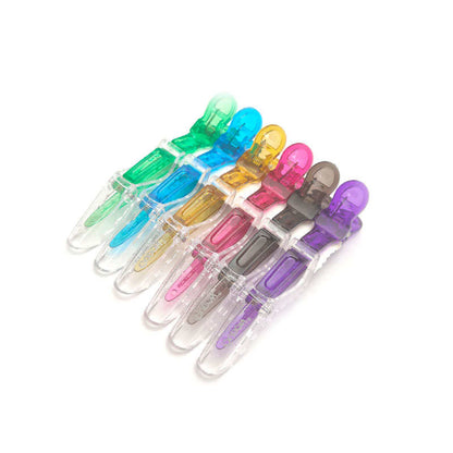 OUBAONI spring clip  Clear alligator clip Makeup positioning clip Styling clip