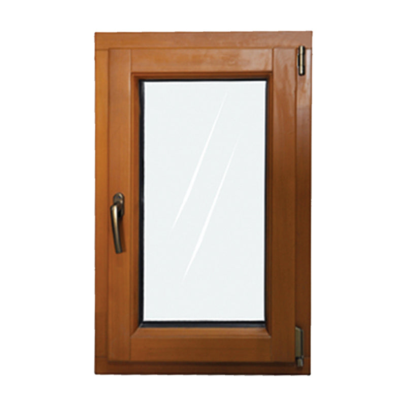 ZHONGJING German Aluminum Clad Wood Windows  European red oak pure solid wood flat open hanging window