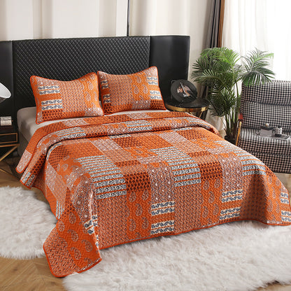 GANGZHENG 3Pcs Printed Bed Cover Set (American style)   The home bedroom is enlarged and thickened