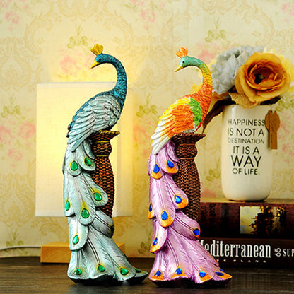 RONGHE Roman Column And Peacock（For specific pricing, please consult our customer service）Minimum order quantity: 200 pieces Home Decorative Ornaments Creative Gifts Resin Crafts