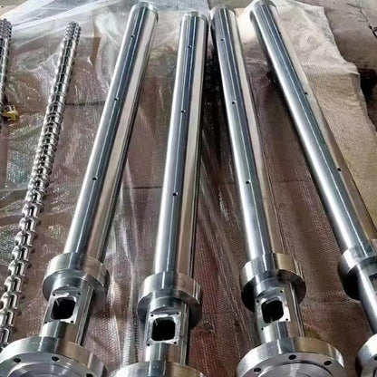 JUNSHUO Extruder screw barrels  Rubber machine screw, flat twin screw