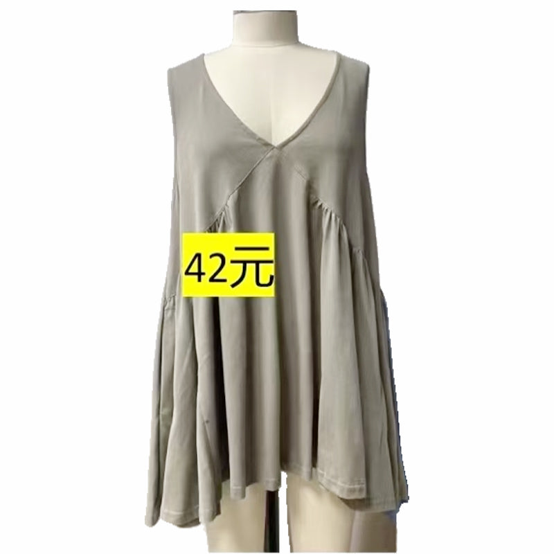 QINXI Tank top dress Starting quantity 250000 American retro Explosive top Sleeveless dress