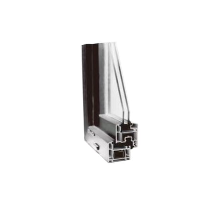 HUSHENG Plastic steel 60 series casement window  Ultra quiet custom fire window