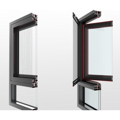 ZHONGJING System Windows And Doors  Soundproof glass broken bridge aluminum doors and Windows