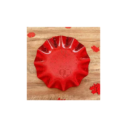 JINGMEI Round Plastic Tray 3（For specific pricing, please contact customer service）Wedding Supplies New Home Celebration Chinese-Style Fruit Tray
