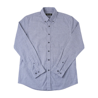 LESHI 2025 Autumn and winter new cotton color spun brushed casual shirt  haute couture Business Shirt comforts  Slim Appear temperament long-sleeved shirt