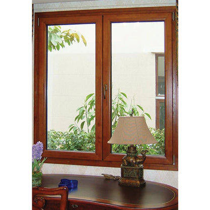 ZHONGJING Italian Aluminum Wood Composite Windows  Soundproof glass seals the balcony