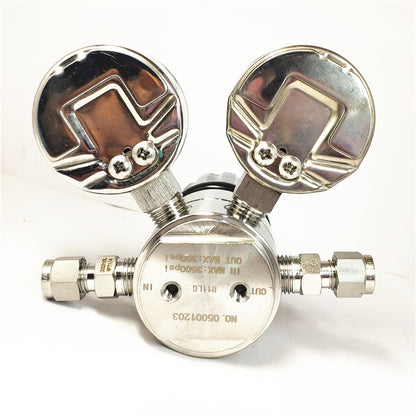 YONGJI Stainless steel pressure reducer Pressure reducing valves for manifolds Primary regulators Stainless Steel  pressure reducer Carbon dioxide pressure reducer Helium pressure reducer Inert gas pressure reducer
