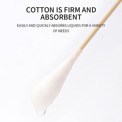 CHAOYANG Medical Cotton Swabs 20cm  Hygiene Products Single-headed Wooden Shaft Swabs Self-sealing Bag