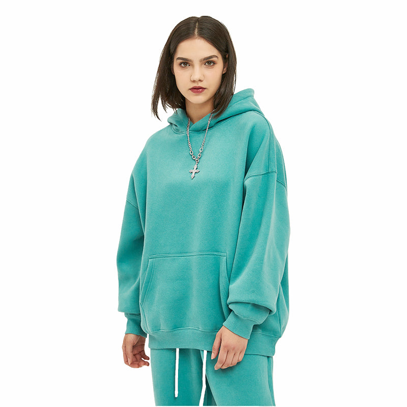 QINXI Hooded sweatshirt Starting quantity 20000 American retro Explosive top Fleece hoodie