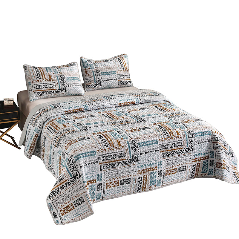 GANGZHENG 3Pcs Printed Bed Cover Set (Simple version)  Home bedroom enlarging and thickening skin friendly