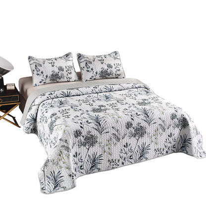 GANGZHENG 3Pcs Printed Bed Cover Set (French style 01)   Four seasons of high-end four-piece household