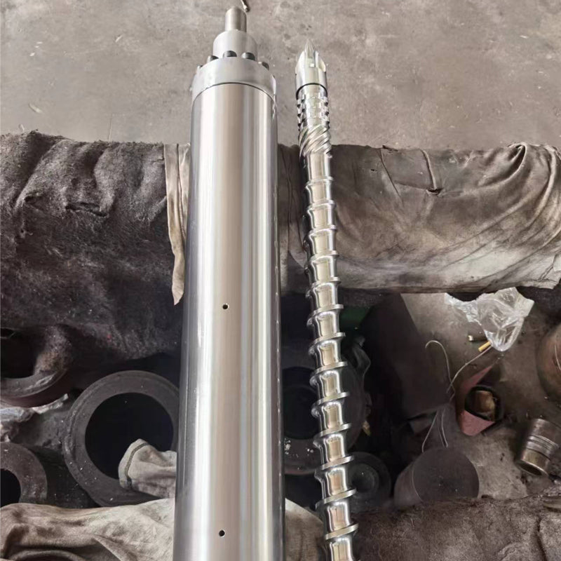 JUNSHUO Injection molding machine screw barrel  Stainless steel screw extruder screw