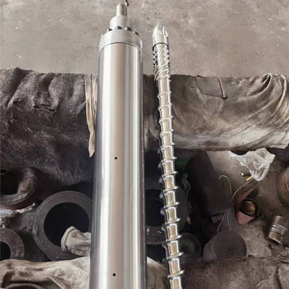 JUNSHUO Injection molding machine screw barrel  Stainless steel screw extruder screw