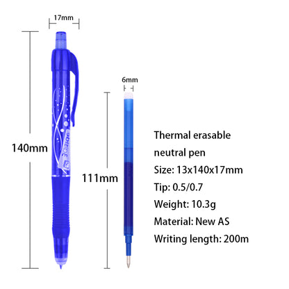 BAISI Thermal erasable gel pen GP-1001  Writing pens are durable for pupils