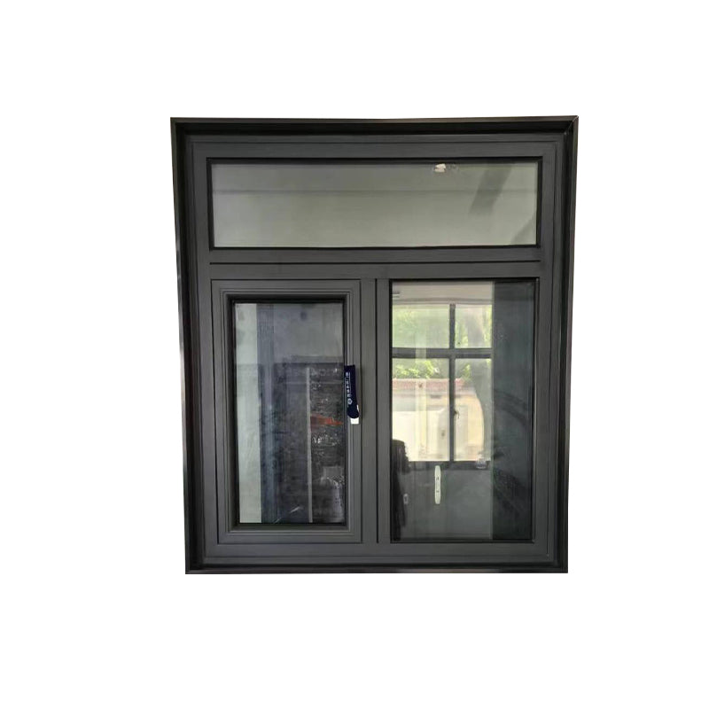 HUSHENG Aluminum alloy 108 broken bridge window screen integration inside and outside flat frame series  Sealed balcony broken bridge aluminum soundproof window steel fire window