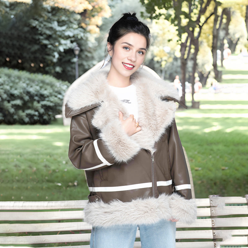 ZHENJIN Women's fur composite