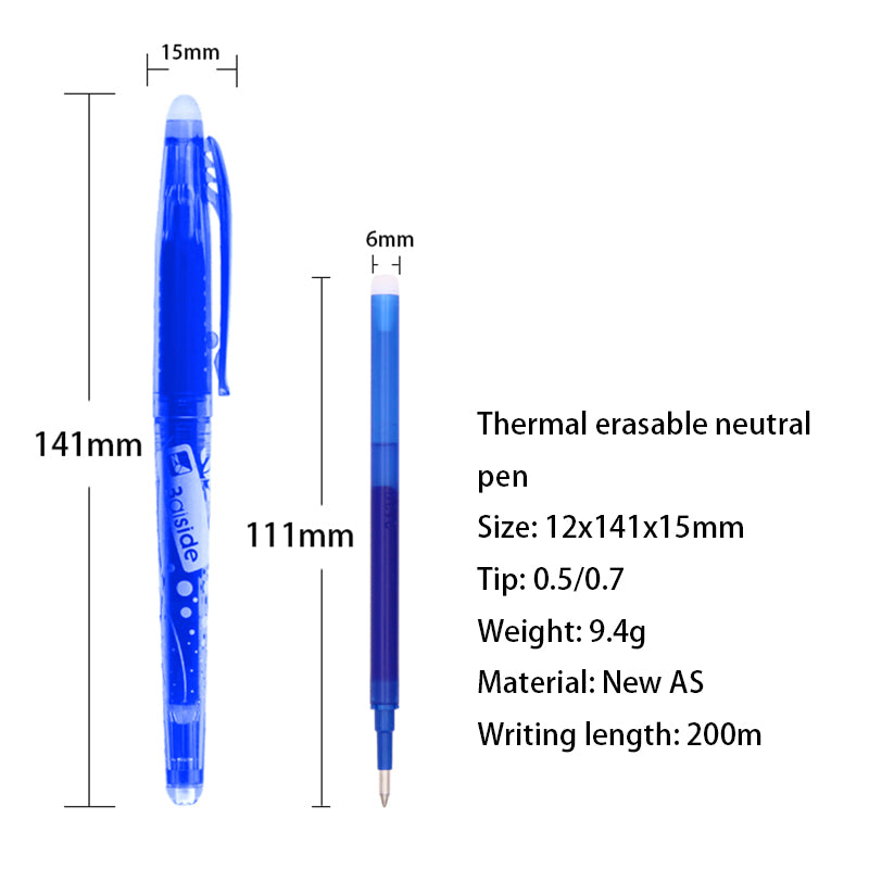 BAISI Thermal erasable gel pen GP-995  Quick dry press and wipe clean