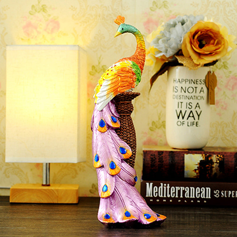 RONGHE Roman Column And Peacock（For specific pricing, please consult our customer service）Minimum order quantity: 200 pieces Home Decorative Ornaments Creative Gifts Resin Crafts