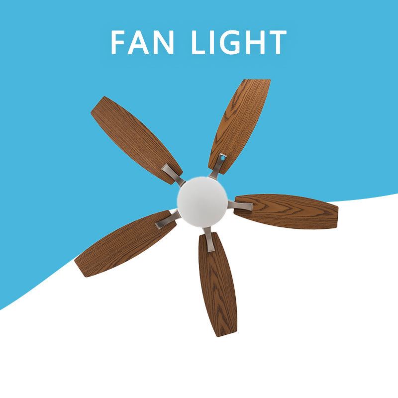 FENGZHIYUAN Ceiling fan light JY52-2013  Silent wood leaf ceiling fan light Suction ceiling fan light