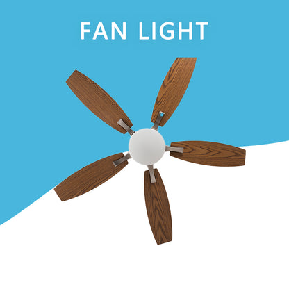 FENGZHIYUAN Ceiling fan light JY52-2013  Silent wood leaf ceiling fan light Suction ceiling fan light