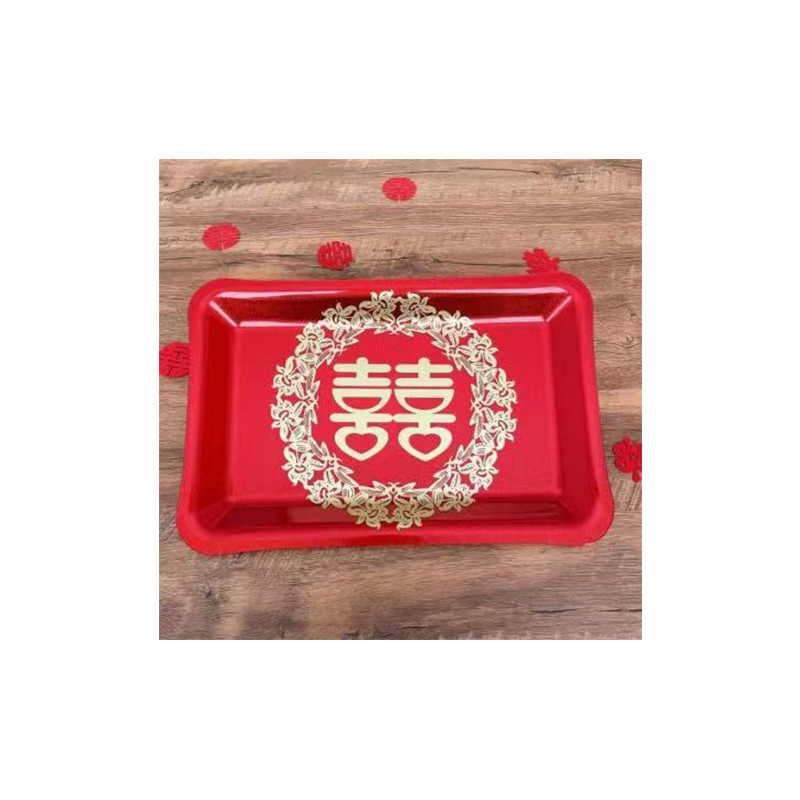 JINGMEI Rectangular Plastic Plate（For specific pricing, please contact customer service）Extra-Thick  Creative Snack Tray Party Platter