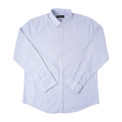 LESHI 2025 Autumn and Winter Cotton Oxford Spun Vertical Stripe Long Sleeve Shirt  business casual Men's Long Sleeve Shirts non-iron and easy care