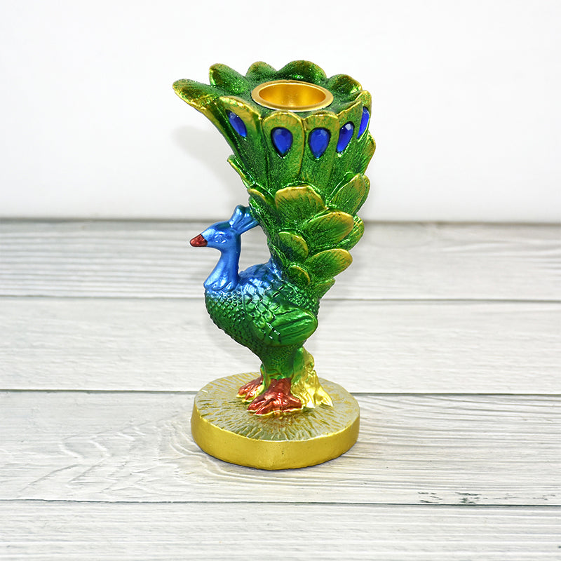 RONGHE Peacock Candle Holder（For specific pricing, please consult our customer service）Minimum order quantity: 200 pieces Simple and Modern Indoor Soft Decor Living Room Decorations