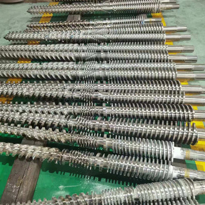 JUNSHUO Conical twin-screw barrels  Screw for granulator, screw for film blowing machine