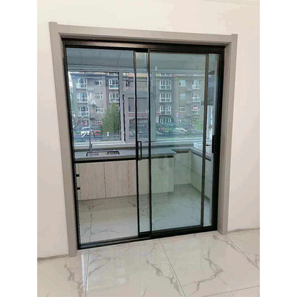 FOLAN 40 Sliding Door Double Track  Light luxury minimalist aluminum sliding door can be customized