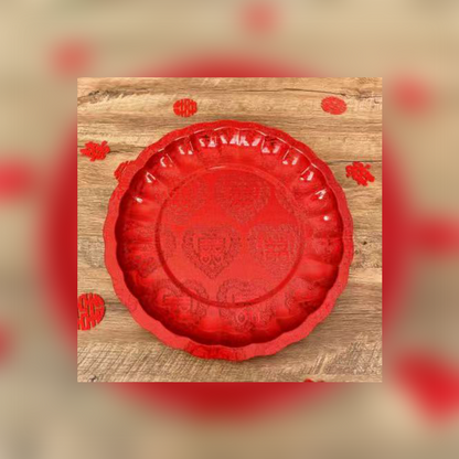 JINGMEI Round Plastic Tray 2（For specific pricing, please contact customer service）Festive Home Decor Decorative Supplies Fruit Celebration Tray
