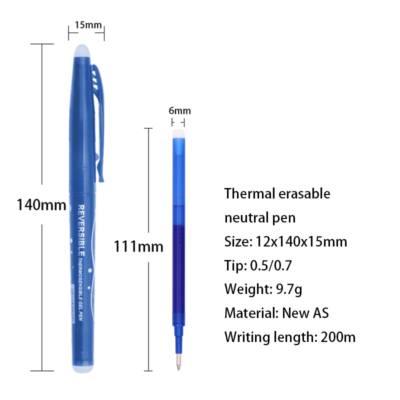 BAISI Thermal erasable gel pen GP-1015  Writing pens are durable for pupils