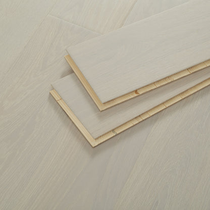 SHIJU Oak whole birch cream white  Thickening wear-resistant environmental protection moisture-proof flame retardant non-slip