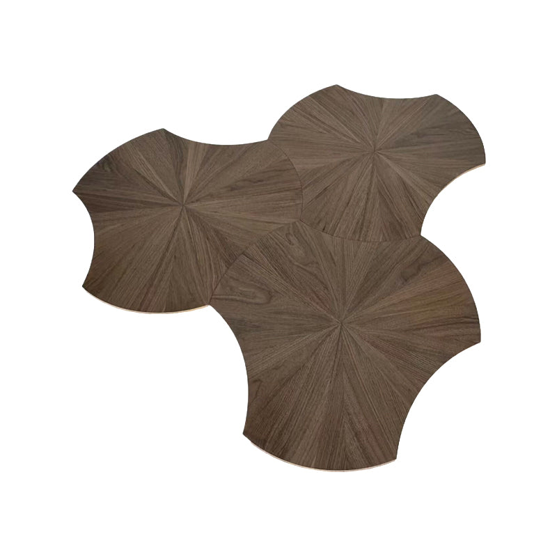 SHIJU Black walnut lotus leaf parquet  Multiple floors of solid wood laminated oak flooring