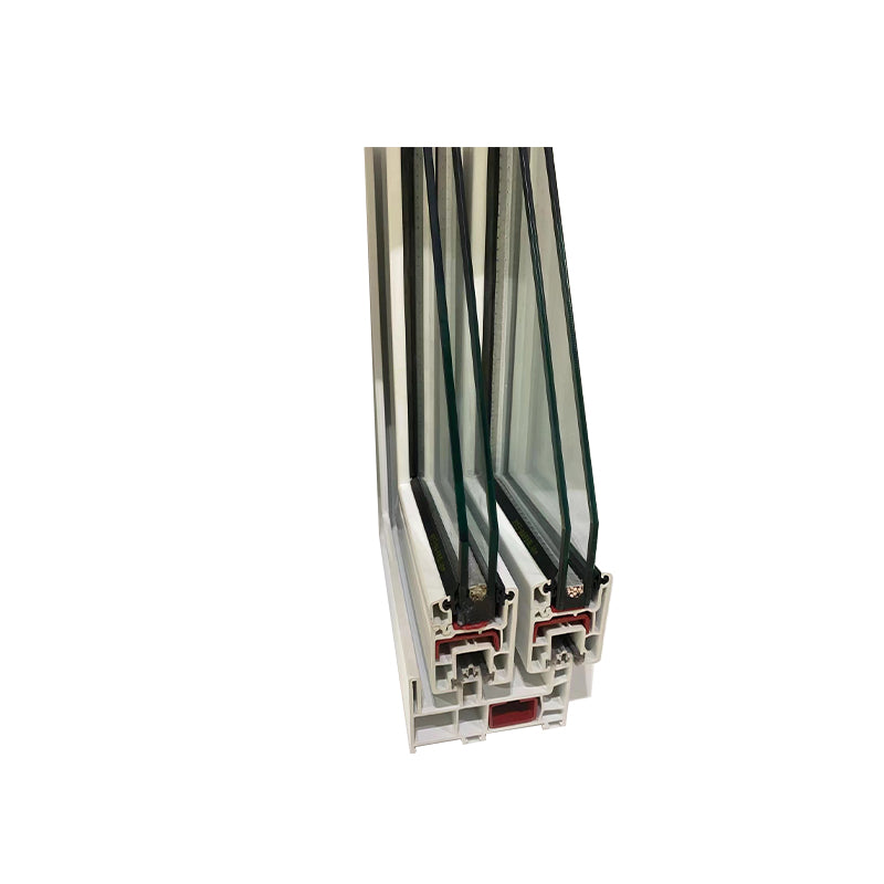 HUSHENG Plastic steel 92 series sliding window  Steel refractory window custom soundproof window