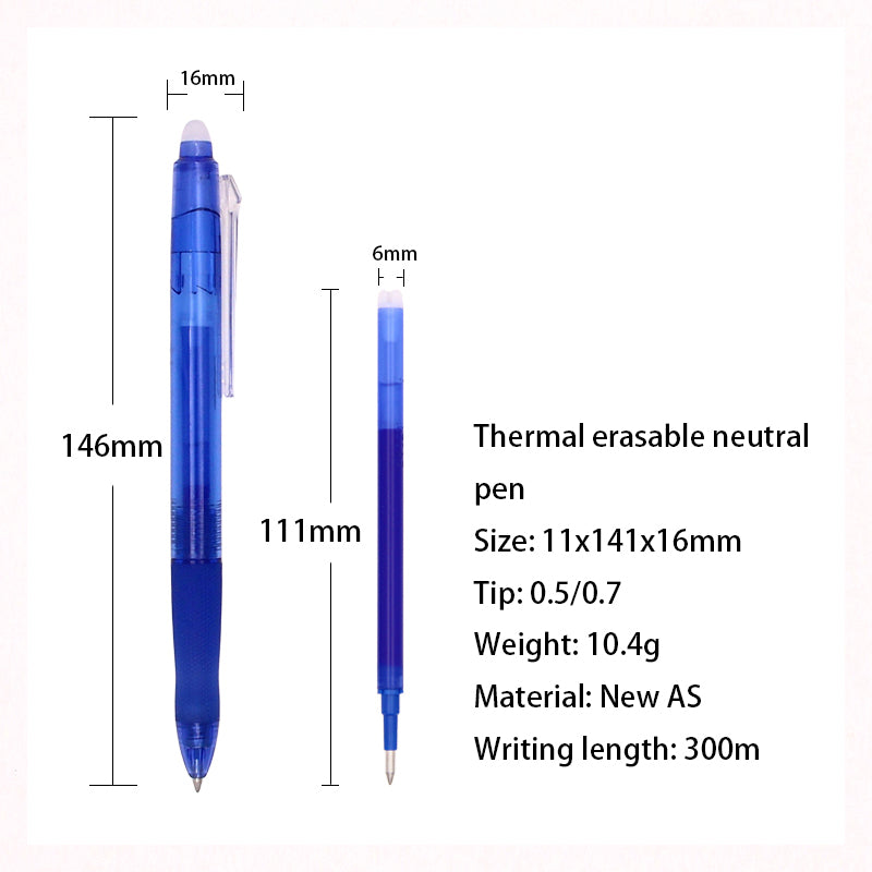 BAISI Thermal erasable gel pen GP-988  Quick dry press and wipe clean