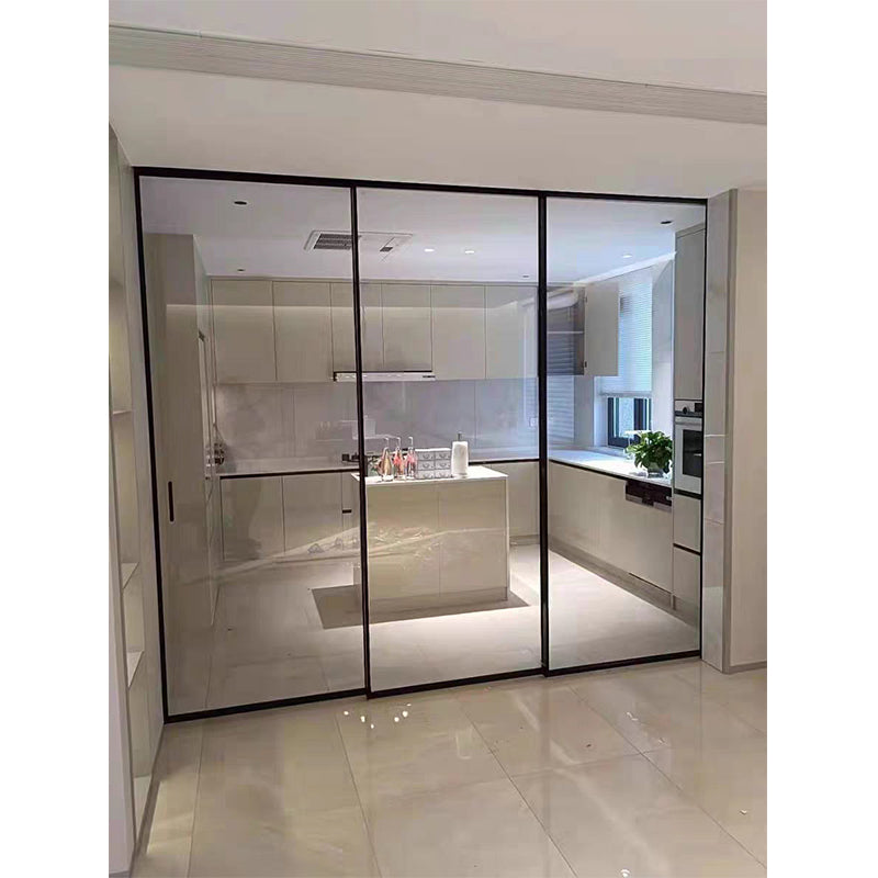 FOLAN 40 Sliding Door Triple Track  Three linkage long iris glass sliding door extremely narrow frame