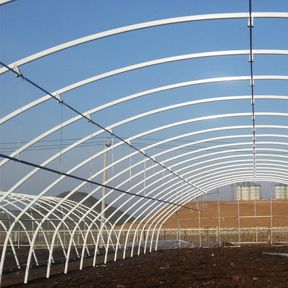 NAIER Continuous plastic greenhouse  Galvanized steel frame farm shed with pipe