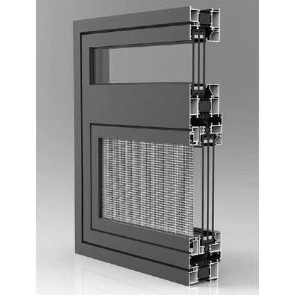 ZHONGJING System Windows And Doors  Soundproof glass broken bridge aluminum doors and Windows