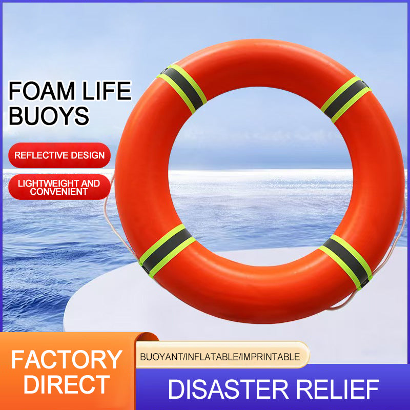 HUAAO Plastic life preserver Swimming ring 03 (Please consult customer service for specific prices) Rescue Swimming extraordinarily buoyant Boat Life Preserver Safety Line