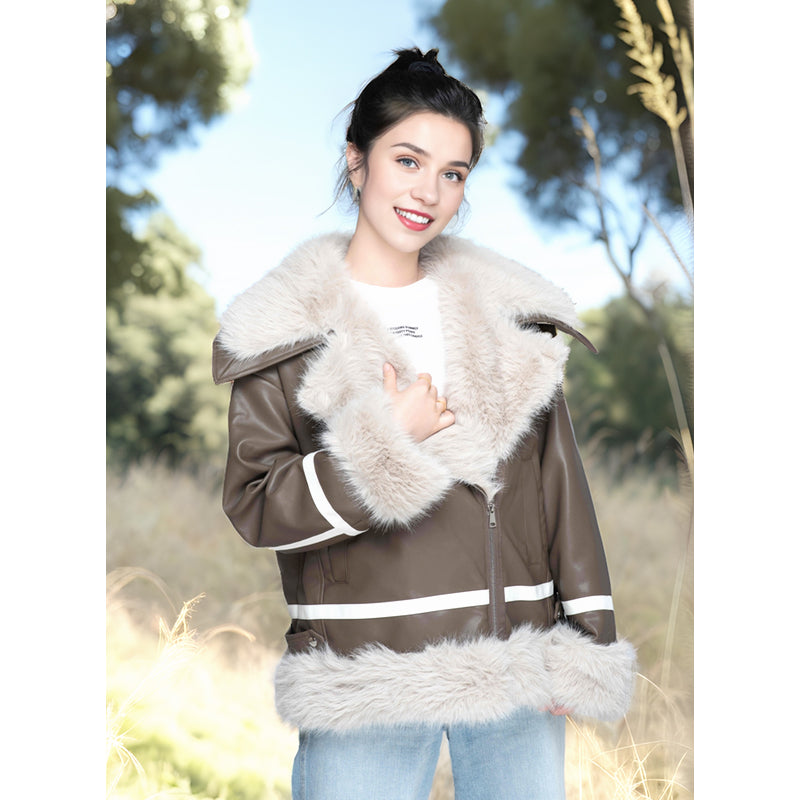 ZHENJIN Women's fur composite