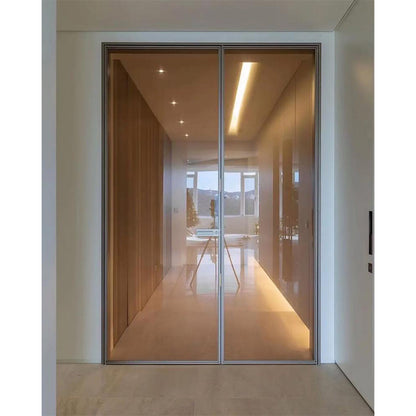 FOLAN 40 Sliding Door Double Track  Light luxury minimalist aluminum sliding door can be customized