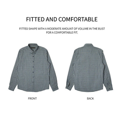 LESHI 2025 Fall And Winter Brushed Cotton Plaid Shirt  Comfortable, wrinkle-resistant Business formal wear