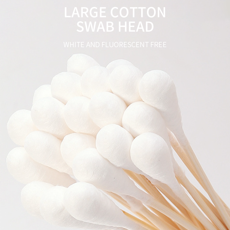 CHAOYANG Medical Cotton Swabs 20cm  Hygiene Products Single-headed Wooden Shaft Swabs Self-sealing Bag