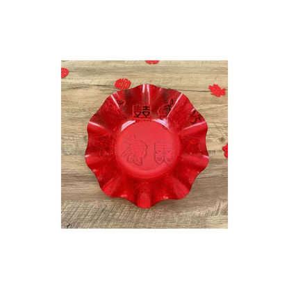 JINGMEI Round Plastic Tray 3（For specific pricing, please contact customer service）Wedding Supplies New Home Celebration Chinese-Style Fruit Tray